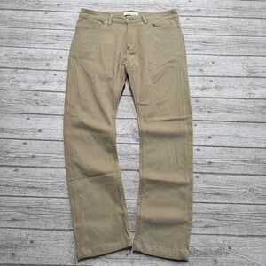 Spier & Mackay Pants Men's 33 Brown Stretch Straight Leg Mid Rise Slim Trousers